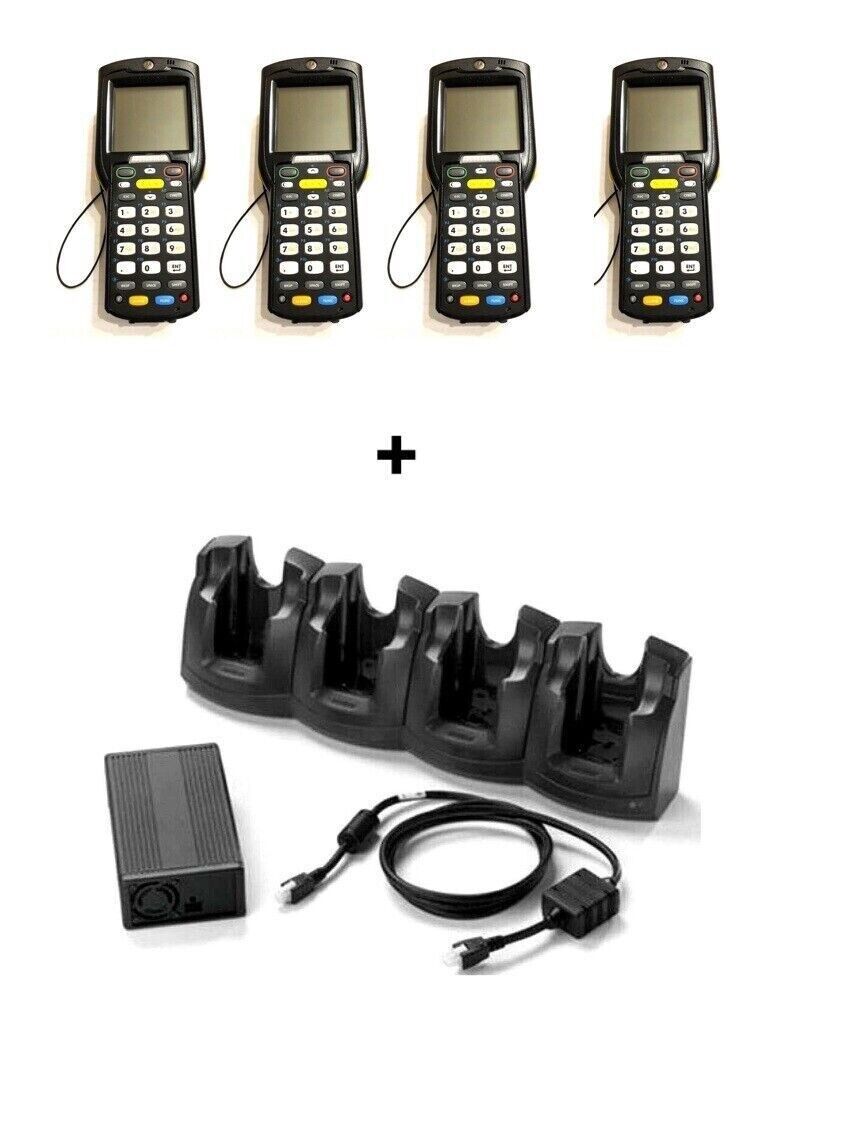4xSymbol Motorola MC3190 Barcode Scanner MDE mobile Computer Zebra Terminal SET